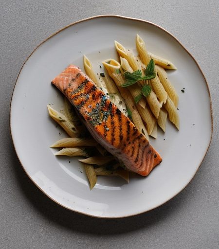 Salmon Lemon Penne recipe image