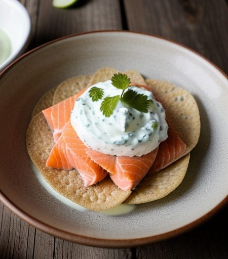 Salmon & Lime Dip With Crudities recipe image