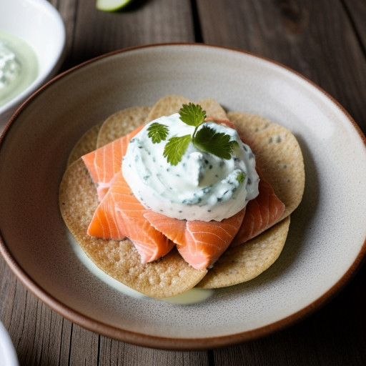 Salmon & Lime Dip With Crudities recipe image