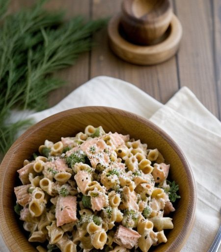 Salmon Macaroni Salad recipe image