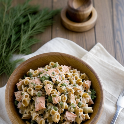 Salmon Macaroni Salad recipe image