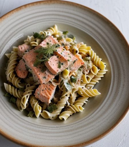 Salmon Pasta Salad recipe image