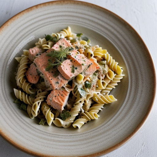 Salmon Pasta Salad recipe image