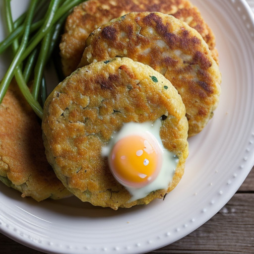 Salmon Patties With Lemon Cheese Sauce Dnsr31 recipe image
