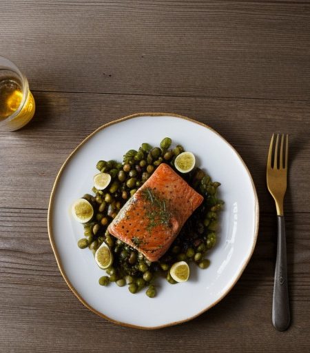 Salmon Sauteed With Zinfandel Butter recipe image