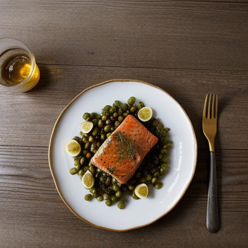 Salmon Sauteed With Zinfandel Butter recipe image
