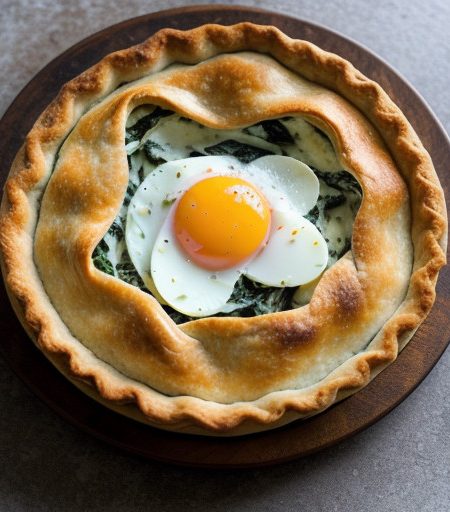Salmon Spinach Pie recipe image