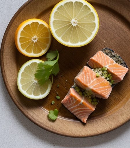 Salmon Steaks Vinaigrette recipe image
