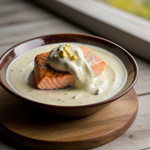 Salmon Steaks With Wine Sauce *** Mm recipe image