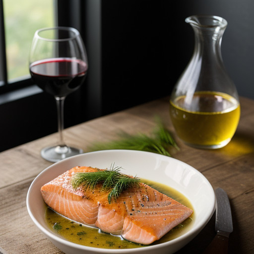 Salmon Steaks With Wine Sauce ( Mw recipe image