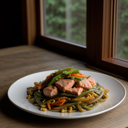 Salmon Stir Fry recipe image