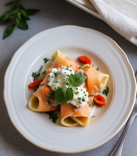 Salmon Stuffed Pasta Shells recipe image