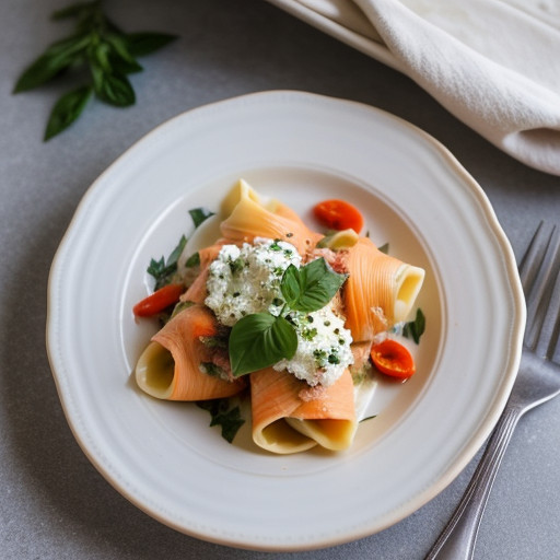 Salmon Stuffed Pasta Shells recipe image