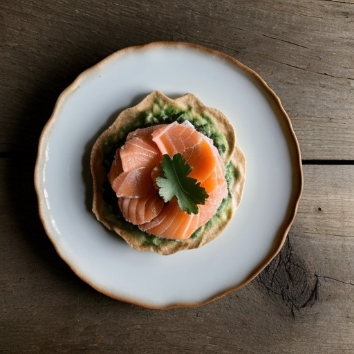 Salmon Tartar With Avocado Vinaigrette recipe image