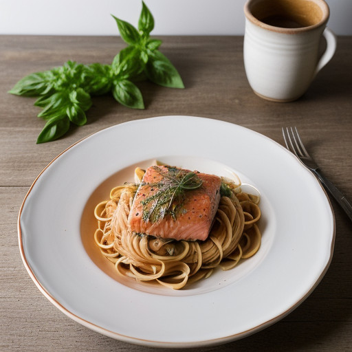 Salmon & Tomato Pasta recipe image