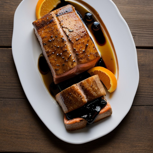 Salmon With Balsamic Onion Marmalade recipe image