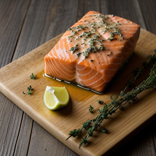 Salmon With Chive & Herb Sauce recipe image