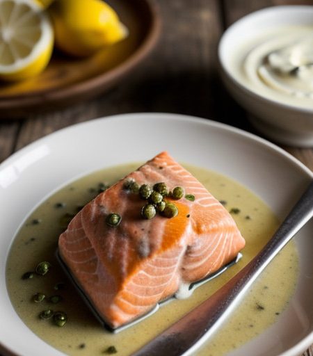 Salmon With Creamy Horseradish Sauce recipe image