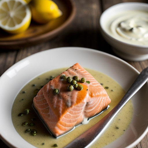 Salmon With Creamy Horseradish Sauce recipe image