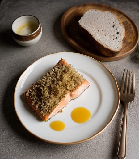 Salmon With Horseradish Crust recipe image