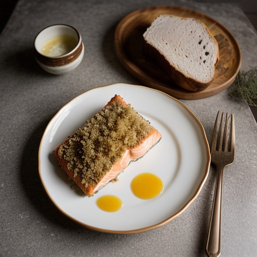 Salmon With Horseradish Crust recipe image