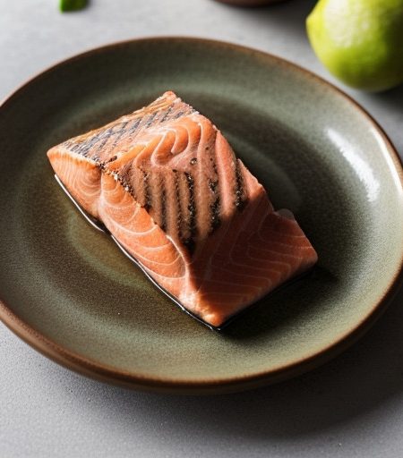 Salmon With Pears~ Apples & Limes recipe image