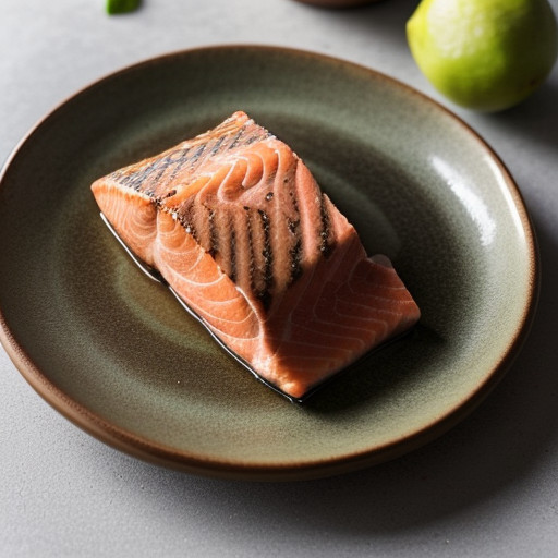 Salmon With Pears~ Apples & Limes recipe image