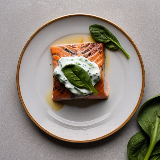 Salmon With Spinach recipe image