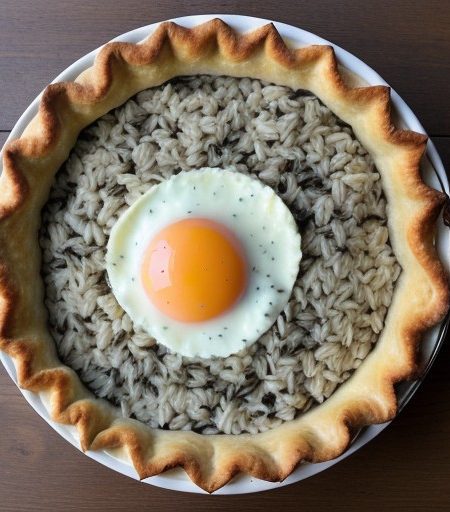 Salmon and Wild Rice Pie recipe image