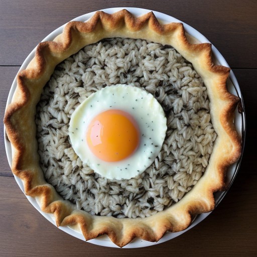 Salmon and Wild Rice Pie recipe image