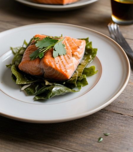 Salmon in Cabbage Leaves recipe image