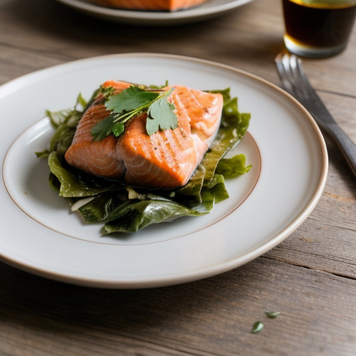 Salmon in Cabbage Leaves recipe image