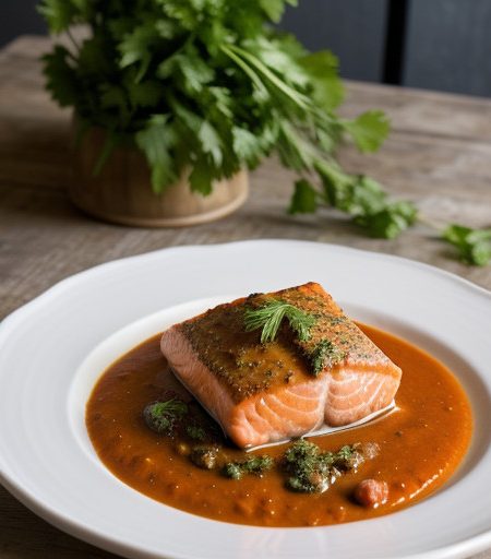 Salmon in Tomato Gravy Dnsr31 A recipe image