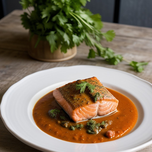 Salmon in Tomato Gravy Dnsr31 A recipe image