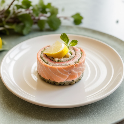 Salmon or Turkey Breast Pinwheels recipe image