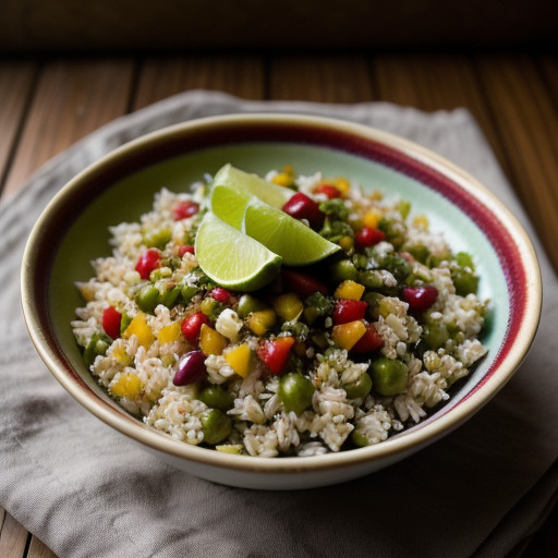 Salsa Laced Rice Salad recipe image