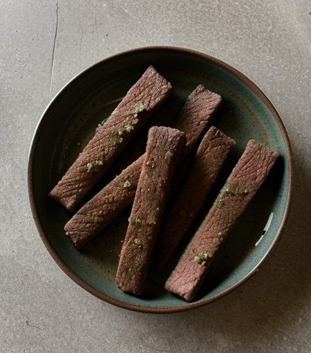 Salsa Steak Sticks recipe image