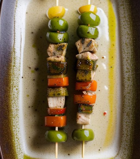 Salsa Verde Chicken Kabobs - Chi-Chi's recipe image