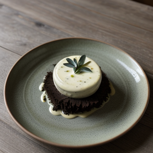 Salsify With Truffle Coulis recipe image