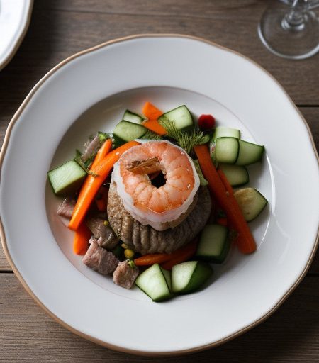Salted Jellyfish With Vegetables and Meat recipe image
