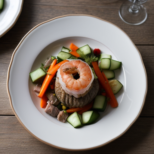 Salted Jellyfish With Vegetables and Meat recipe image