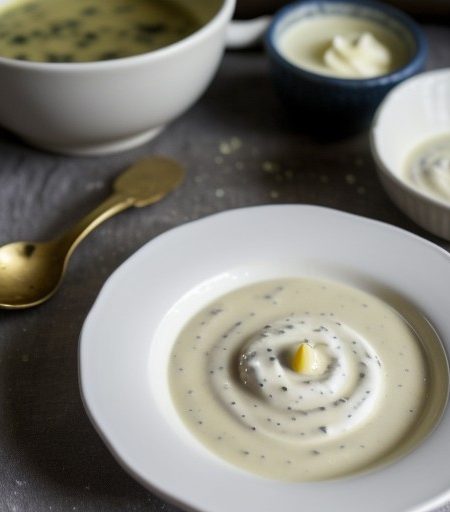 Saltsa Aspri (Greek White Sauce recipe image