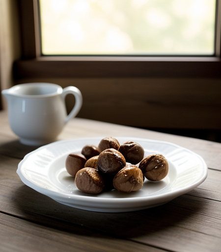 Salty Glazed Hazelnuts recipe image
