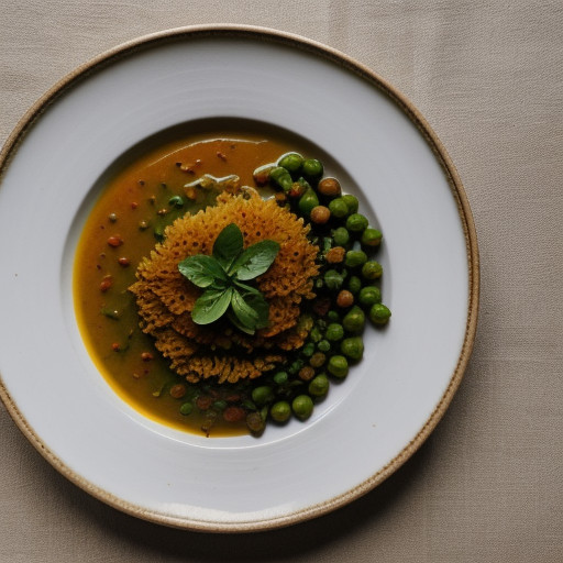 Sambhar (Peas With Fresh Vegetables recipe image