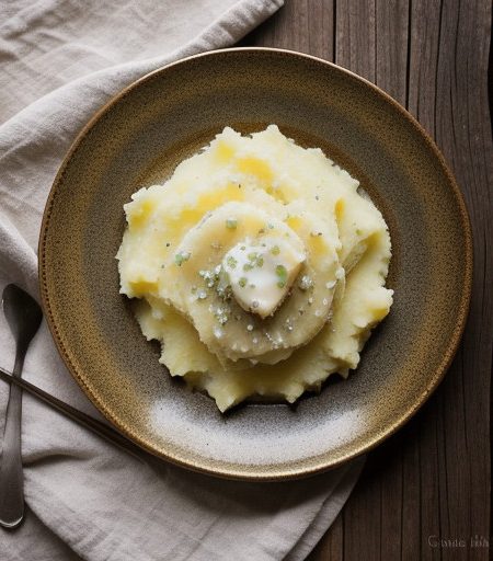 Sanely Mashed Potatoes With Garlic & Parmes recipe image