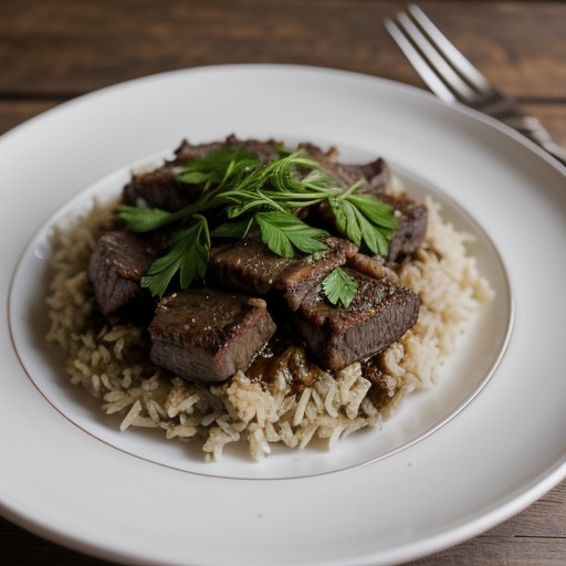 Sarimsaaqli Palaaw (Central Asian Garlic Pilaf recipe image