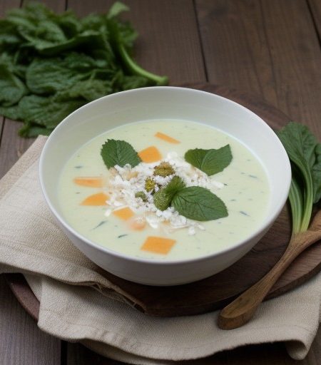 Sarnapur (Yogurt and Chard Soup recipe image