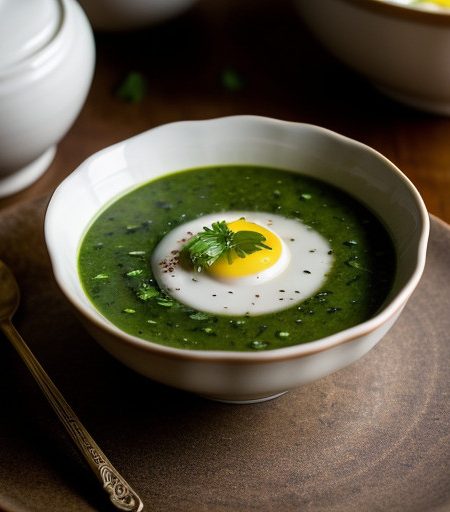 Sassy Spinach Soup recipe image