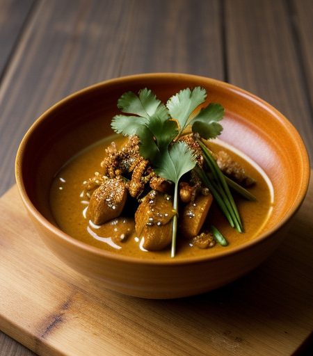 Satay Kuah Sauce (Spicy Peanut Sauce recipe image
