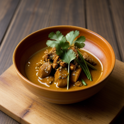 Satay Kuah Sauce (Spicy Peanut Sauce recipe image